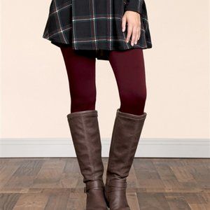 New Junior's Cute Boutique burgundy OS leggings